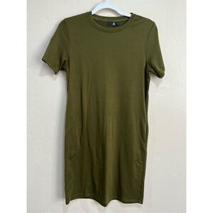 Olive Green T-shirt Dress